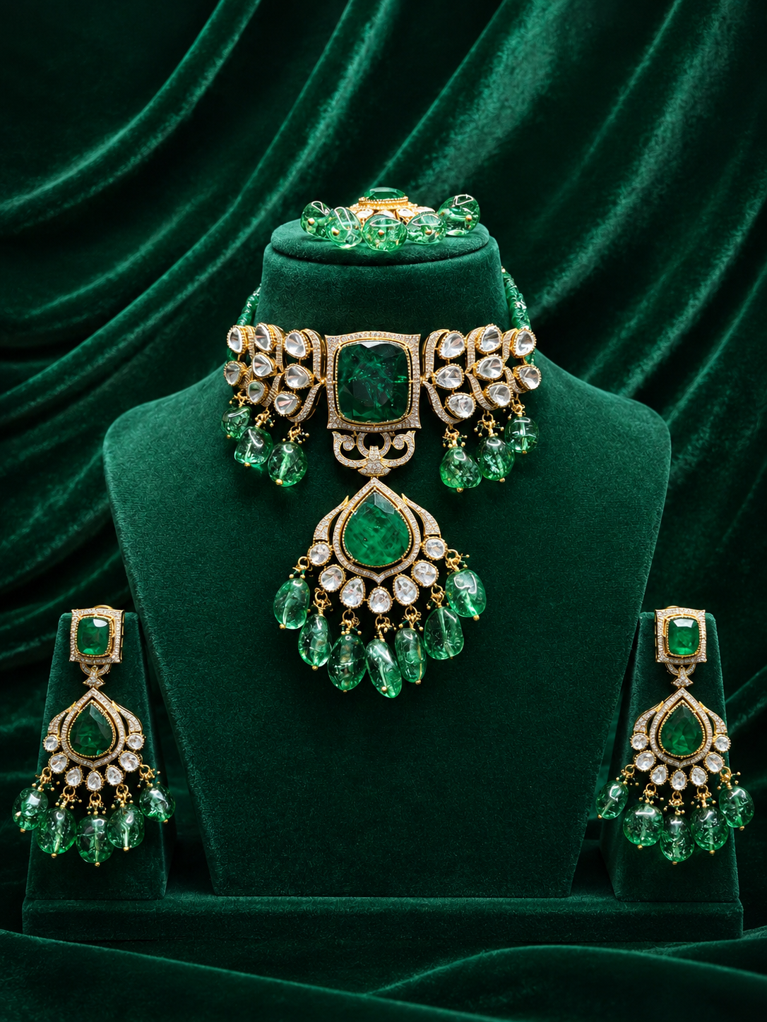 Victorian Emerald Choker