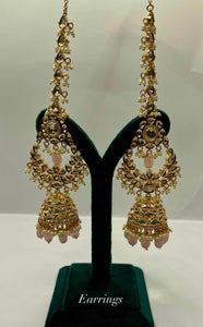 Pink Paachi Kundan Bridal Set