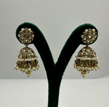 Load image into Gallery viewer, Pearl Bell Jhumkas
