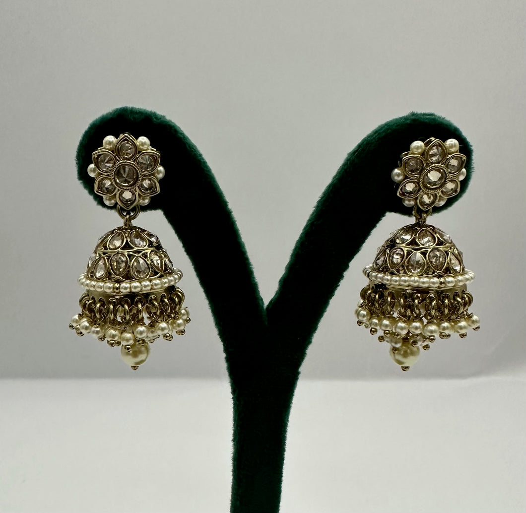 Pearl Bell Jhumkas