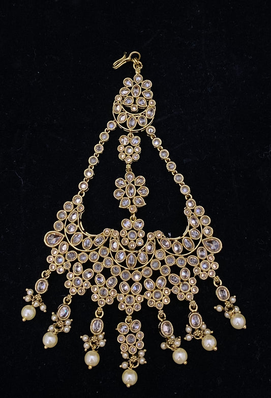 Copper Polki Kundan Jhumar/Paasa