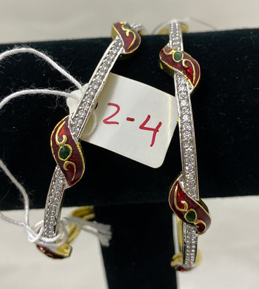 Two Tone Red Green Color without Lock Size 2.4