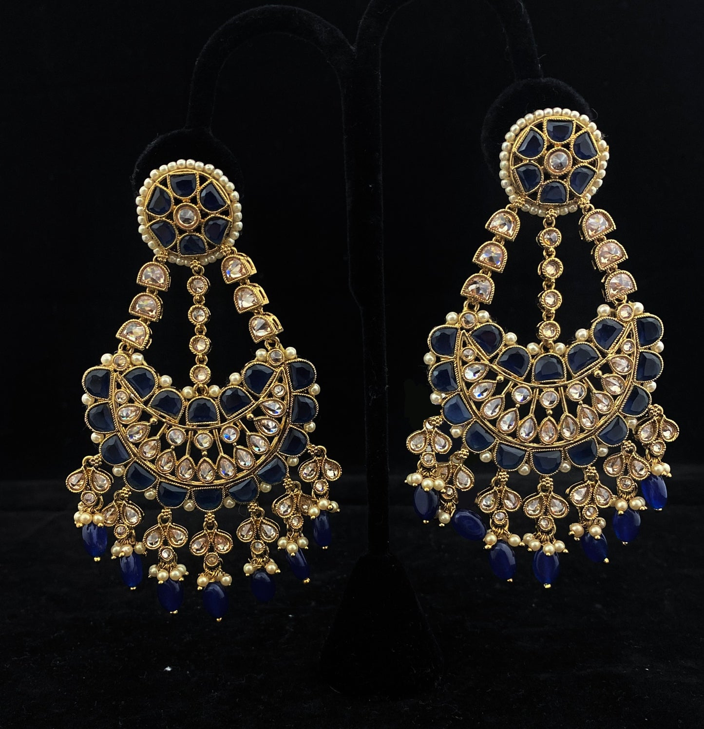 Long Copper Chandbali Earring