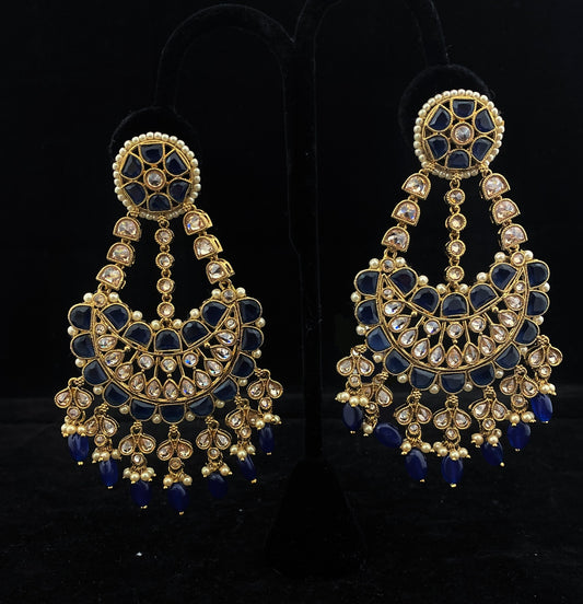 Long Copper Chandbali Earring