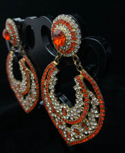 Load image into Gallery viewer, Gold Orange Earring
