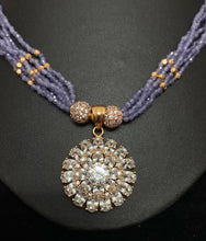 Load image into Gallery viewer, Rose Gold Pendant Set in Hydro Bead
