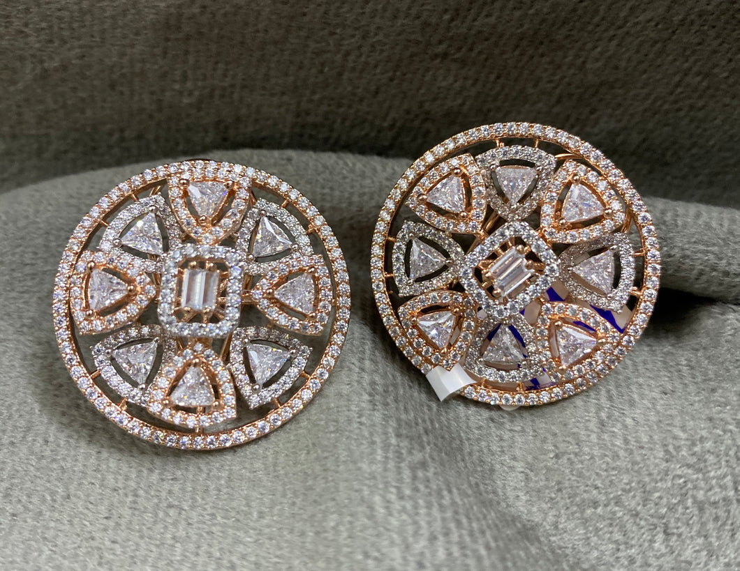 Silver/Rose Gold Round Tops