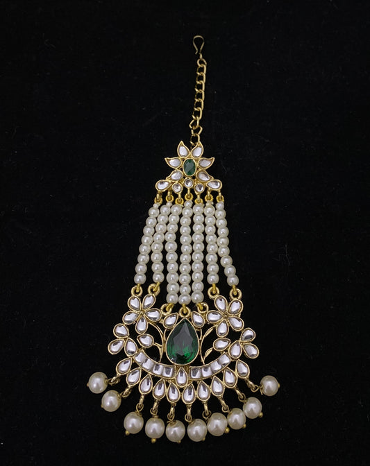 Pearl Jhumar/Paasa Green Stone