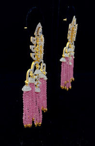 Pink Hydro Bead Earring