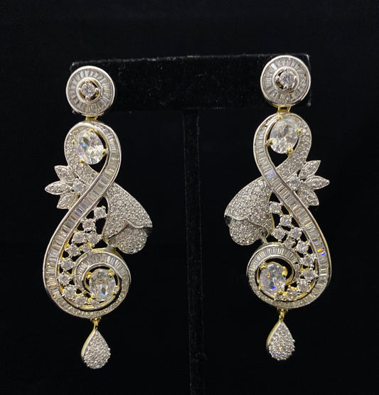 Two Tone Long Earring