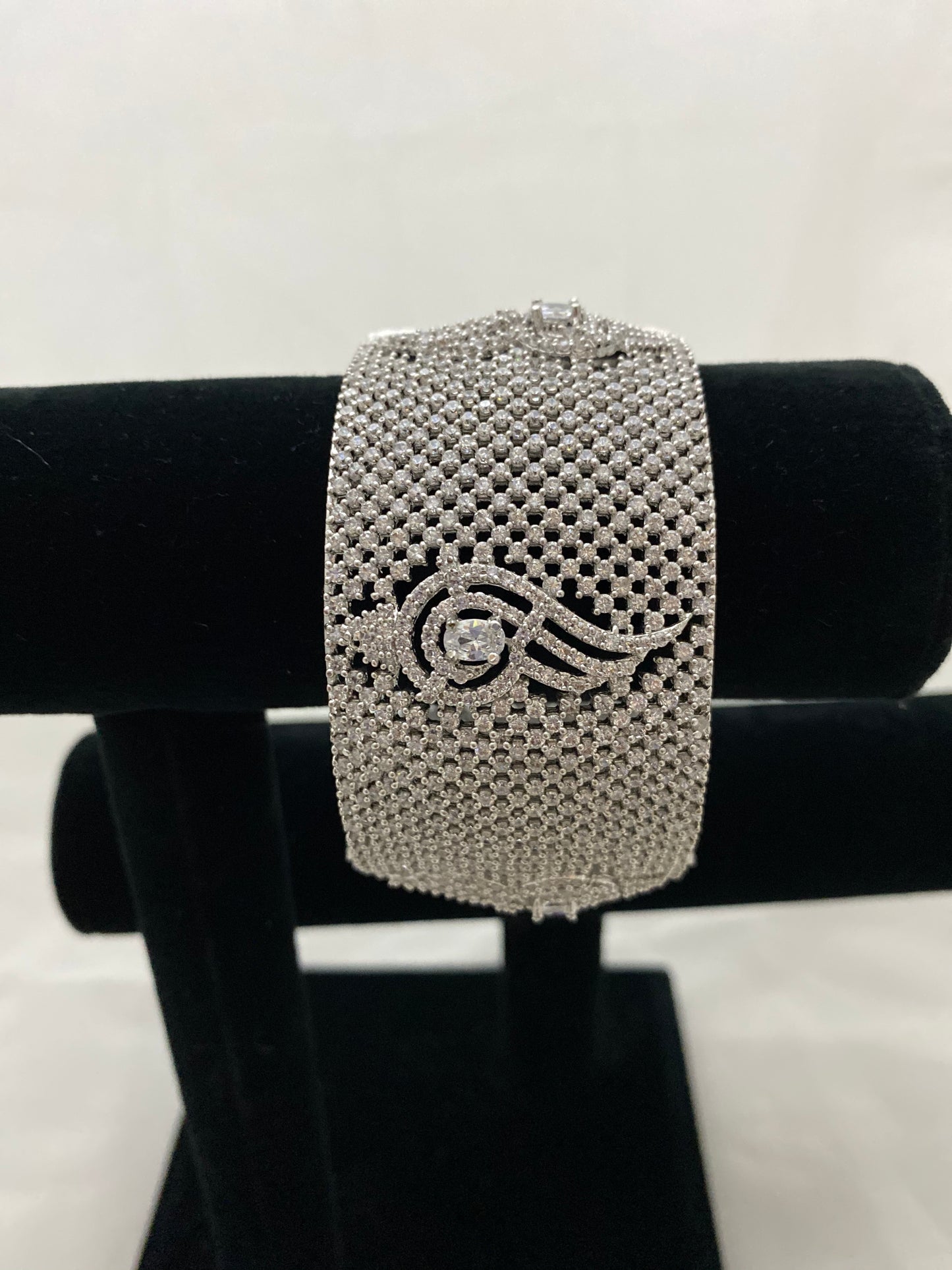 Silver Lock Kada Size 2.8