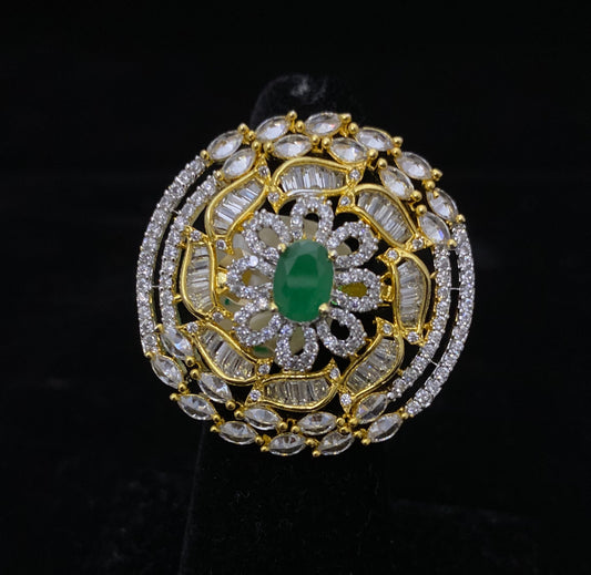 Round Two Tone Colored Ring