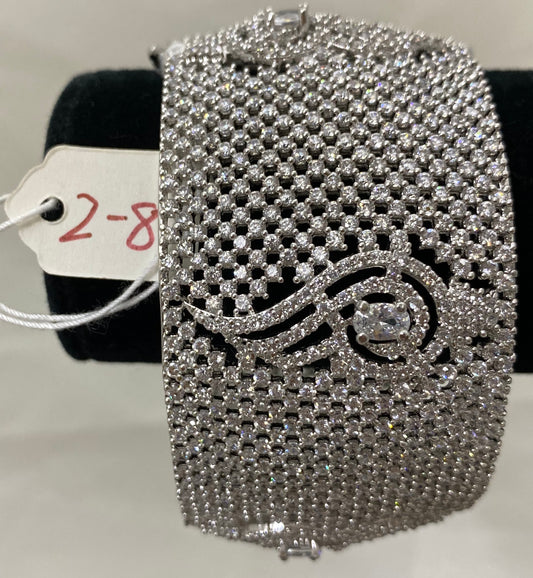 Silver Lock Kada Size 2.8