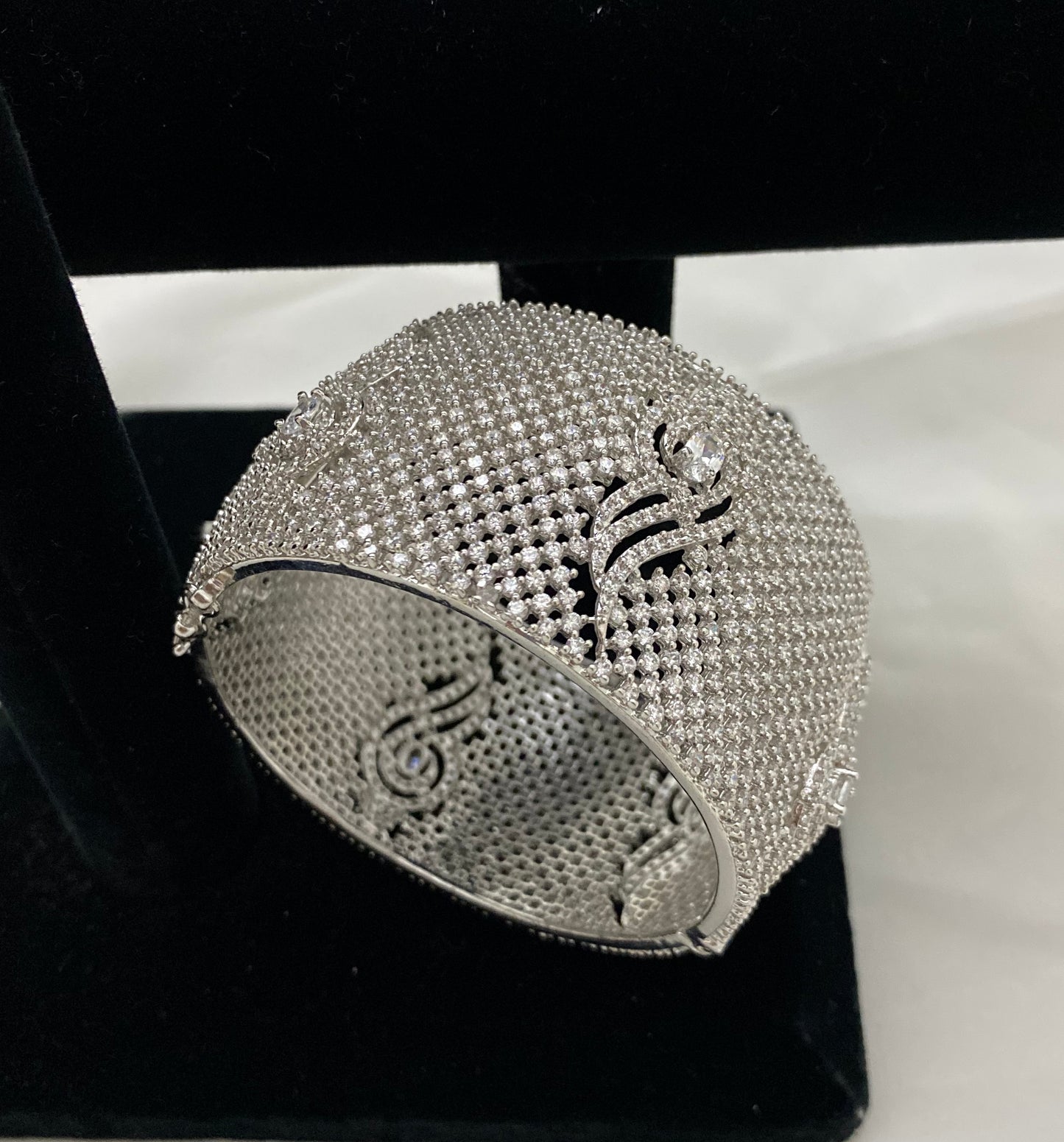 Silver Lock Kada Size 2.8