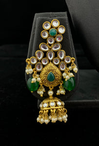 Gold green Choker Necklace