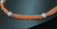 Load image into Gallery viewer, Peach Hydro Bead Necklace
