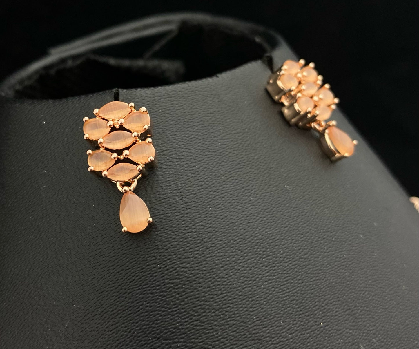 Peach Rose Gold Necklace
